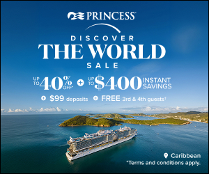 Princess Cruises - Discover the World - Dollars Off - Special cruise offer